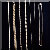 J01. Gold bracelets and necklaces. 